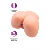 Телесный мастурбатор в форме попки с 2 любовными входами - No Name - в Кирове купить с доставкой