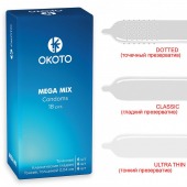Презервативы OKOTO Mega Mix - 18 шт. - Sitabella - купить с доставкой в Кирове