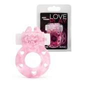 Розовое эрекционное виброкольцо в форме зайчика - 1137 - в Кирове купить с доставкой