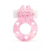 Розовое эрекционное виброкольцо в форме зайчика - 1137 - в Кирове купить с доставкой