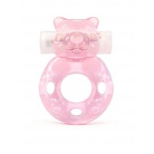 Розовое эрекционное виброкольцо в форме мишки - 1137 - в Кирове купить с доставкой