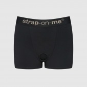 Черные трусики-боксеры для фиксации насадок Strap-on-me Harness Lingerie Allure - size XL - Strap-on-me - купить с доставкой в Кирове