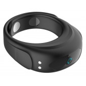 Черное эрекционное виброкольцо на ремешках - Boys of Toys - в Кирове купить с доставкой