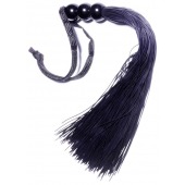 Черная силиконовая плетка - 25,4 см. - Boys of Toys - купить с доставкой в Кирове