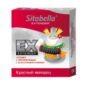 Стимулирующая насадка Sitabella Extender  Красный молодец - Sitabella - купить с доставкой в Кирове