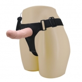 Реалистичный страпон-фаллоимитатор на трусиках Ultra Passionate Harness - 15 см. - Baile - купить с доставкой в Кирове