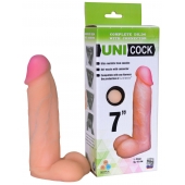 Фаллическая насадка Харнесс UNICOCK 7  - 19 см. - LOVETOY (А-Полимер) - купить с доставкой в Кирове