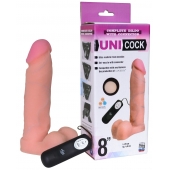 Фаллическая насадка Харнесс UNICOCK 8  с вибрацией - 20 см. - LOVETOY (А-Полимер) - купить с доставкой в Кирове