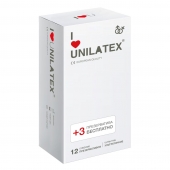 Ультратонкие презервативы Unilatex Ultra Thin - 12 шт. + 3 шт. в подарок - Unilatex - купить с доставкой в Кирове