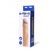 Насадка с ярко выраженной головкой и рельефным стволом - 19 см. - A-toys - в Кирове купить с доставкой