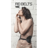 Пояс с клёпками Yona Black - Rebelts - купить с доставкой в Кирове
