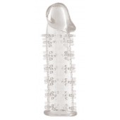 Гелевая прозрачная насадка с шипами - 12 см. - Toyfa Basic - в Кирове купить с доставкой