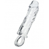 Прозрачная насадка с петлёй для фиксации - 14 см. - ToyFa - в Кирове купить с доставкой