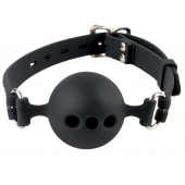Силиконовый кляп-шар с отверстиями для дыхания Silicone Breathable Ball Gag Small - Pipedream - купить с доставкой в Кирове