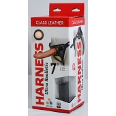 Насадка-фаллоимитатор на кожаных трусиках Harness Ultra Realistic 7  - 18 см. - LOVETOY (А-Полимер) - купить с доставкой в Кирове