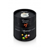 Массажная свеча с ароматом бубль-гума Bougie de Massage Gourmande Bubble Gum - 80 мл. - Plaisir Secret - купить с доставкой в Кирове