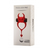 Красное эрекционное кольцо в форме дьяволенка DEVOL COCKRING - Adrien Lastic - в Кирове купить с доставкой