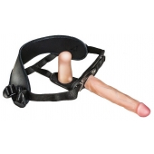 Женский страпон с вагинальной пробкой Woman Strap - 18 см. - LOVETOY (А-Полимер) - купить с доставкой в Кирове