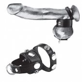 Утяжка для мошонки и пениса Cock Ring With 1  Ball Stretcher And Optional Weight Ring - BlueLine - купить с доставкой в Кирове