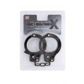 Чёрные наручники из листового металла BONDX METAL CUFFS BLACK - Dream Toys - купить с доставкой в Кирове