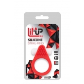 Красное эрекционное кольцо LIT-UP SILICONE STIMU RING 1 RED - Dream Toys - в Кирове купить с доставкой