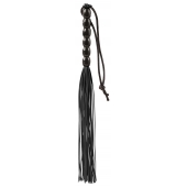 Чёрная мини-плеть из резины Rubber Mini Whip - 22 см. - Blush Novelties - купить с доставкой в Кирове