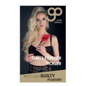 Пластиковая метелочка с красными пёрышками Small Feather Tickler - 32 см. - Blush Novelties - купить с доставкой в Кирове