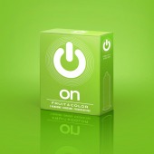 Цветные ароматизированные презервативы ON) Fruit   Color - 3 шт. - ON) - купить с доставкой в Кирове