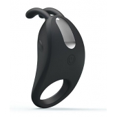 Чёрное эрекционное кольцо с вибрацией Rabbit Vibrator - Baile - в Кирове купить с доставкой