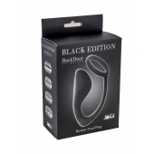 Чёрное эрекционное кольцо с анальной пробкой Button Anal Plug - Lola Games - в Кирове купить с доставкой