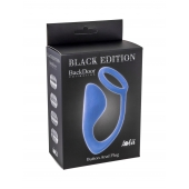 Синее эрекционное кольцо с анальной пробкой Button Anal Plug - Lola Games - в Кирове купить с доставкой