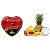 Массажная свеча с ароматом экзотических фруктов Bougie Massage Candle - 35 мл. - Plaisir Secret - купить с доставкой в Кирове