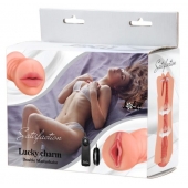 Двусторонний мастурбатор с вибропулей Satisfaction Lucky charm - Lola Games - в Кирове купить с доставкой