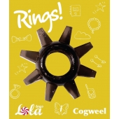 Чёрное эрекционное кольцо Rings Cogweel - Lola Games - в Кирове купить с доставкой