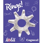 Прозрачное эрекционное кольцо Rings Cogweel - Lola Games - в Кирове купить с доставкой