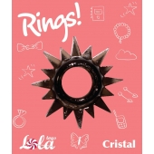 Чёрное эрекционное кольцо Rings Cristal - Lola Games - в Кирове купить с доставкой