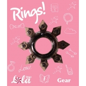 Чёрное эрекционное кольцо Rings Gear - Lola Games - в Кирове купить с доставкой