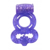 Фиолетовое эрекционное кольцо Rings Treadle с подхватом - Lola Games - в Кирове купить с доставкой
