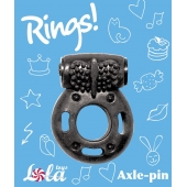 Черное эрекционное кольцо с вибрацией Rings Axle-pin - Lola Games - в Кирове купить с доставкой