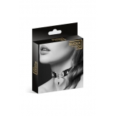 Черный чокер с замком в форме сердца - Bijoux Pour Toi - купить с доставкой в Кирове