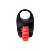 Чёрно-красное эрекционное виброкольцо Erotist - Erotist Adult Toys - в Кирове купить с доставкой