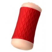 Двухсторонний мастурбатор JOS  NADIN в красном цилиндре - JOS - в Кирове купить с доставкой