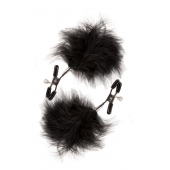 Зажимы для сосков с пухом FEATHERED NIPPLE CLAMPS - Blush Novelties - купить с доставкой в Кирове