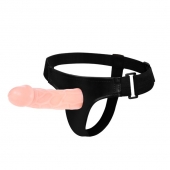 Телесный фаллоимитатор на трусиках Jessica Strap-On - 15,5 см. - Baile - купить с доставкой в Кирове