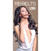 Кляп-трензель Lora с металлическими кольцами - Rebelts - купить с доставкой в Кирове