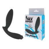 Чёрный вибростимулятор простаты Sex Expert Vibe Pleasure - Sex Expert - в Кирове купить с доставкой