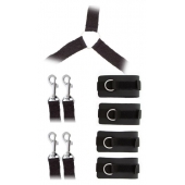 Комплект наручников и поножей LUXURIOUS BED RESTRAINT CUFF SET - Blush Novelties - купить с доставкой в Кирове