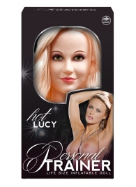 Надувная кукла с вибрацией и 2 любовными отверстиями Hot Lucy Lifesize Love Doll - NMC - в Кирове купить с доставкой