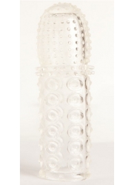 Прозрачная закрытая гелевая насадка - 13,5 см. - Toyfa Basic - в Кирове купить с доставкой