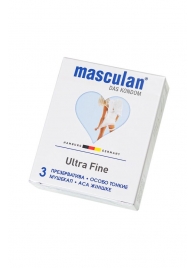 Ультратонкие презервативы Masculan Ultra Fine с обильной смазкой - 3 шт. - Masculan - купить с доставкой в Кирове